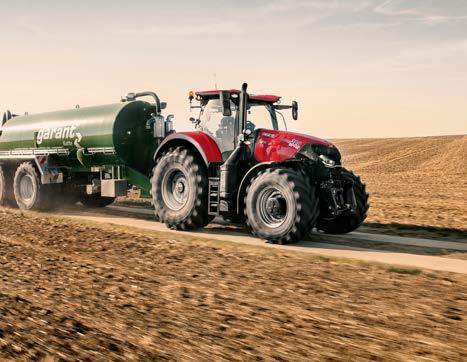 OPTIMÁLNÍ řešení OPTUM CVX Nejmodernější a nejúspornější traktor dle DLG testu. Optimální řešení pro práci na poli a v dopravě. Maximální výkon motoru až koní.