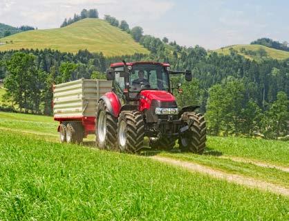 Stvořen pro čelní nakladač Obratný traktor s velkou prosklenou kabinou, malým poloměrem otáčení, dostatečným hydraulickým výkonem a snadným