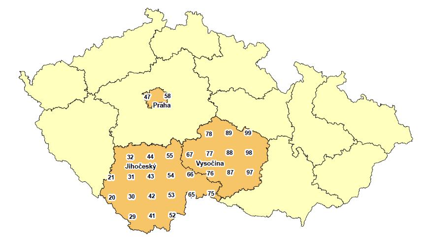 Tabulka 10: Základní charakteristiky použitých dat pro průměrnou teplotu vzduchu za období 1994 2009 v Praze a JČ po odstranění outlierů a období chřipkových epidemií.