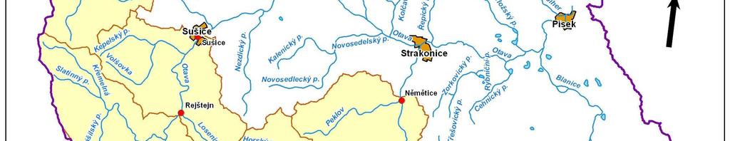 3.3 Charakteristika oblasti Pro analýzu srážko - odtokových změn bylo vybráno 10 experimentálních povodí ležící v horské a podhorské části Šumavy.
