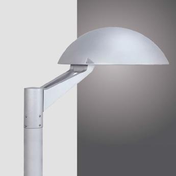 BASIC LED svítidlo Basic (IP66) Kryt z tlakově litéo liníku s epoxidovým základním nátěrem + 2-komponentní polyuretan LED modul s vysoce účinnou optikou z PMMA Vodné pro vrcní montáž (adaptér stožáru