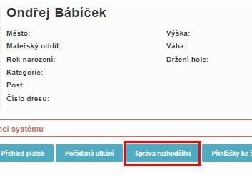 E. rozhodčí - pokud rozhodčí nepřistupují do zápisu ze svého zařízení, je pořadatel povinen zpřístupnit rozhodčím techniku pro přístup do zápisu; osobní stránka - rozhodčí do zápisů, k nimž má