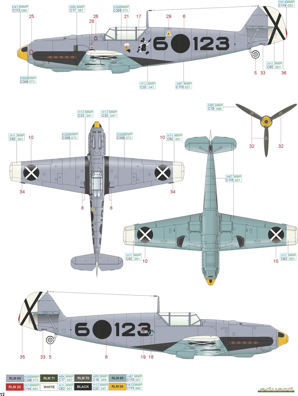 A Bf 109E-1, Oblt. Hans Schmoller-Haldy, 3. J/88, Španělsko, 1938 Hans Schmoller-Haldy byl do Španělska odvelen až ke konci konfliktu, a tak nezaznamenal žádný sestřel.