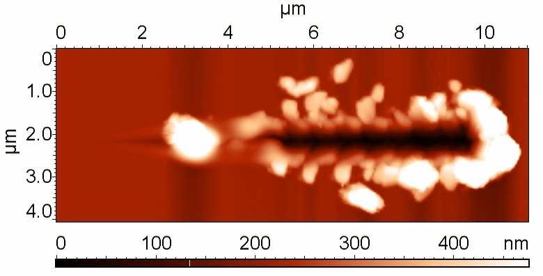 Fig. 59 AFM scratch image of pp-tvs film (10
