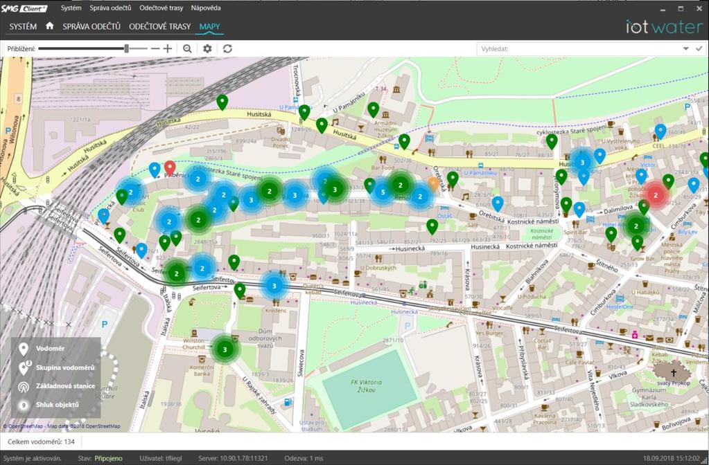 Dispečerské řízení technologie - Mapy Nastavují