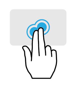16 - Přesný touchpad PŘESNÝ TOUCHPAD Touchpad ovládá šipku (neboli kurzor) na obrazovce. Když prstem přejedete po touchpadu, kurzor bude váš pohyb sledovat.