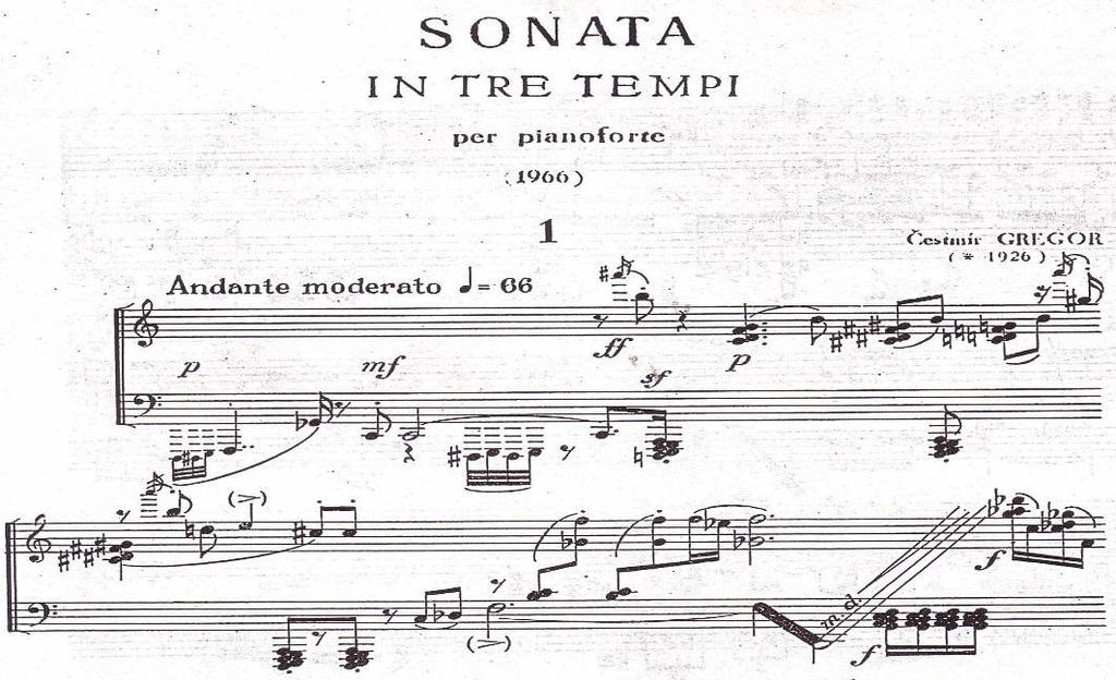Další koncertantní skladba Concerto semplice pro klavír a orchestr, v niž se autor obrací ke strukturační modifikaci, vznikla v roce 1958.