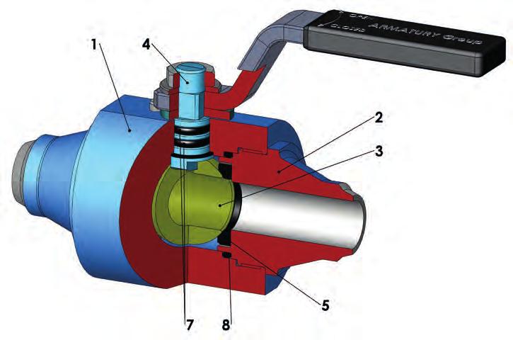 KULOVÝ KOHOUT MĚKKOTĚSNÍCÍ SOFT-SEATED BALL VALVE PROVEDENÍ TĚLESA / BODY DESIGN: - závitové / threaded - celosvařované / Fully welded body PŘIPOJENÍ / CONNECTION: - přivařovací / welded ends -