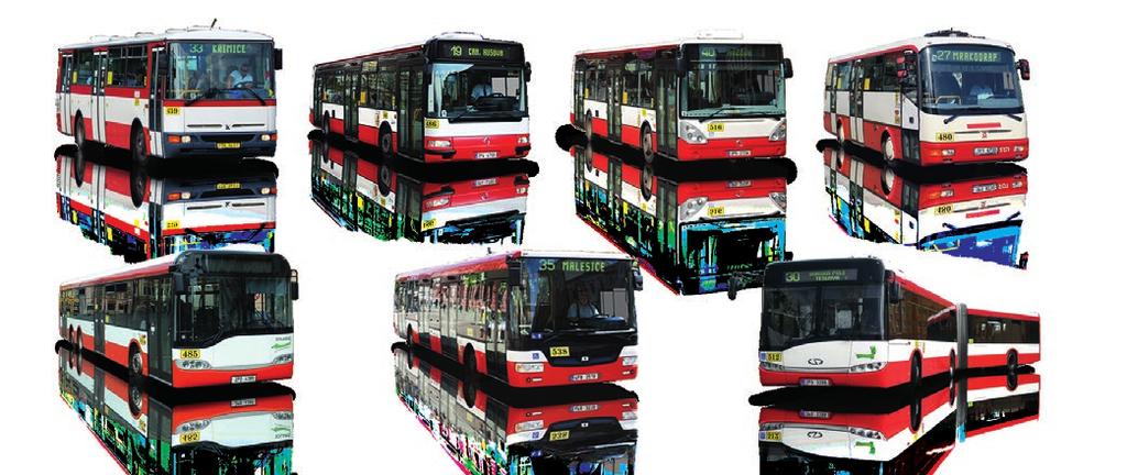ED - Elektrické dráhy, TB - Trolejbusy, AB - Autobusy Tramvaje Počet K3R-NT 4 KT8D5.RN2P 12 LTM 10.08 ASTRA 10 T3R.PLF 18 T3R-P 34 T3R-PV 2 Vario LF 2/2 IN 4 Vario LF PLUS 6 Vario LFR.