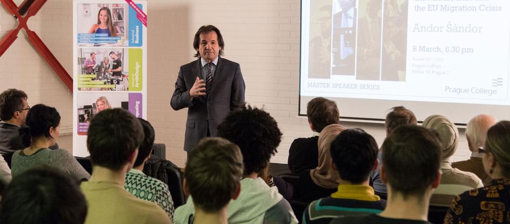 Master Speaker Series (MSS) cyklus přednášek přístupných veřejnosti, jejichž hlavní témata navazují na okruhy probírané ve výuce.