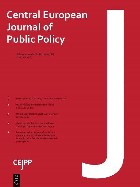 V roce 2016 pokrác oválo výdá vá ní c ásopisu Central European Journal of Public Policy (CEJPP), jehoz cílem je poskýtovát vý zkumníku m á odborníku m z ru zný ch oblástí ver ejne politiký nejnove js