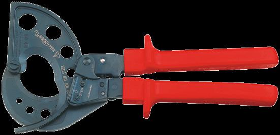 ŘEZACÍ NÁŘADÍ / CUTTING TOOLS Kabelové nůžky Pro měděné a hliníkové kabely Cable cutter for copper and aluminium Kabelové nůžky Cable Cutter MS50 770 mm Rozsah
