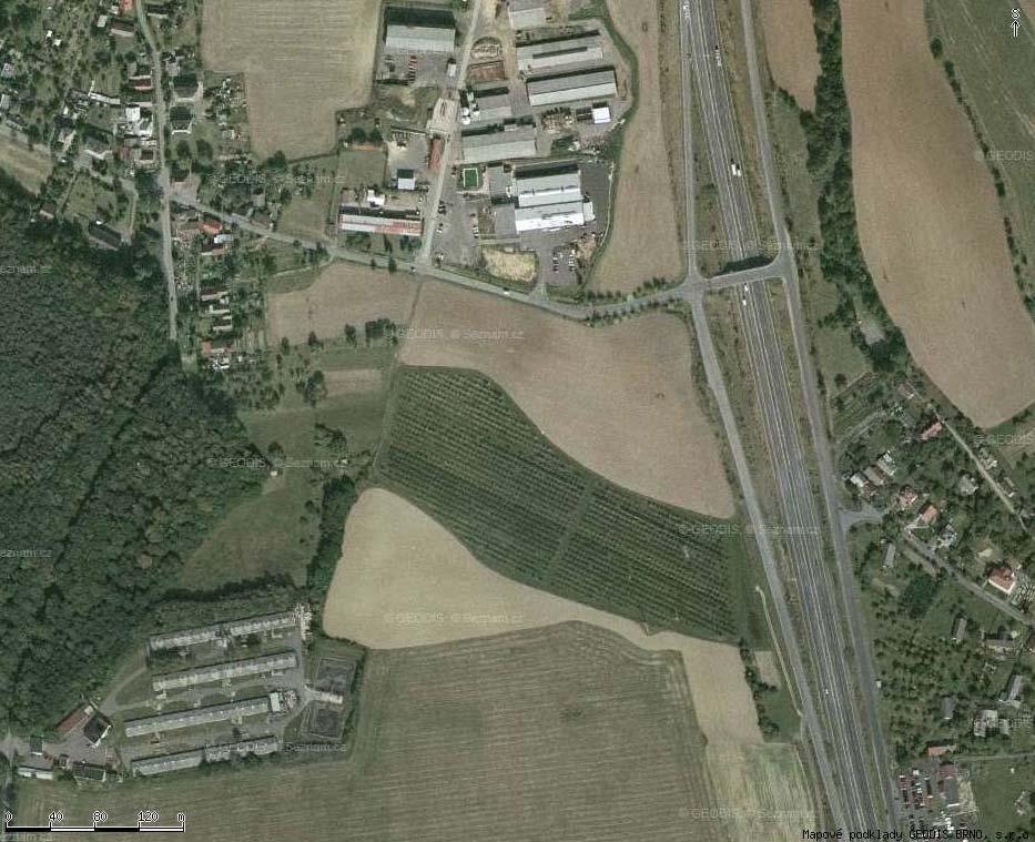 využívaných pozemcích v obci Paceřice-místní části Husa.