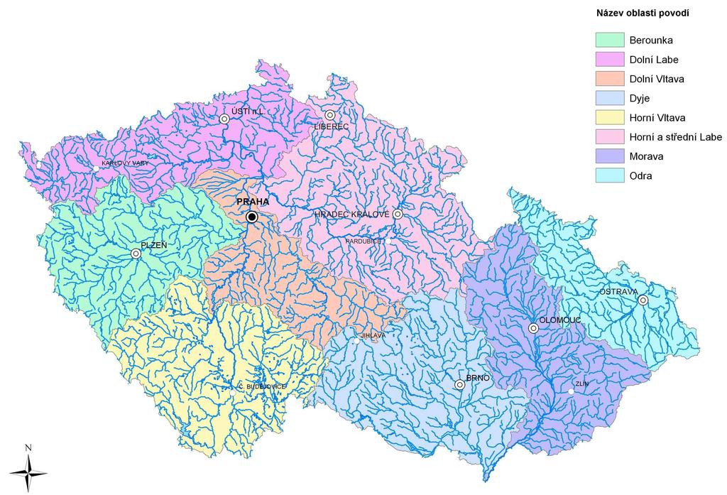 Vodohospodářská bilance v oblasti povodí Dolní Vltavy za rok 00 Zpráva o hodnocení jakosti
