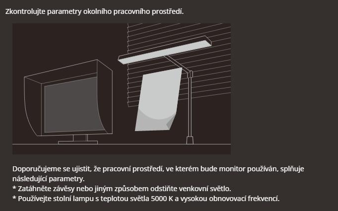 PROFESIONÁLNÍ nastavení/ kalibrace monitoru pro sladění s tiskovou předlohou: