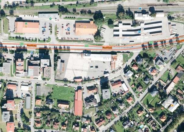 3. POPIS SITUACE bylo provedeno pro hluk z provozu na komunikacích v prostoru plánované výstavby Obchodního domu Kaufland v Rožnově pod Radhoštěm na ul. Meziříčská.