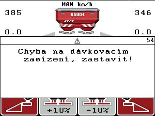 6 Alarmová hlášení a možné příčiny 6.2 Odstranění poruchy/alarmu 6.2.1 Potvrzení alarmového hlášení Alarmové hlášení je na displeji zvýrazněno a zobrazeno s výstražným symbolem. Obrázek 6.