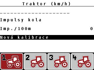 .6.1 Kalibrace rychlosti Kalibrace rychlosti je základním předpokladem pro přesný výsledek rozmetání.