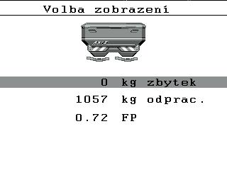 .10.2 Volba zobrazení Zobrazovací pole v provozní obrazovce ovládací jednotky můžete individuálně upravit.
