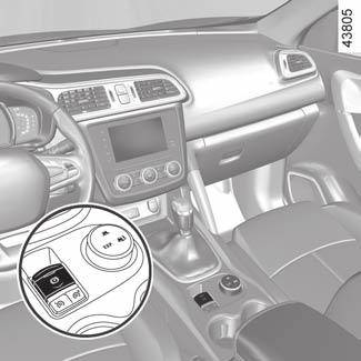 AUTOMATICKÁ PARKOVACÍ BRZDA (2/3) 2 Ruční funkce Můžete ručně ovládat automatickou parkovací brzdu. Zatažení automatické parkovací brzdy Zatáhněte za spínač 1.