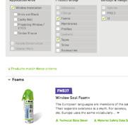 Přehled produktů v brožurách ME503 Tw Technický list Sealants FA101 Fenster- u FA140 Spiegelkleb ill give an ements laid down g Regulations for FA850 Glasfassade FA870