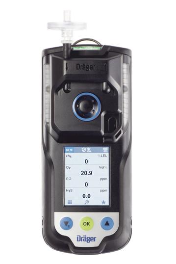 Dräger X-am 5600 D-23637-2009 Přístroj Dräger X-am 5600 s ergonomickým designem a novou technologií infračerveného snímače je nejmenším přístrojem pro detekci až 6 plynů.