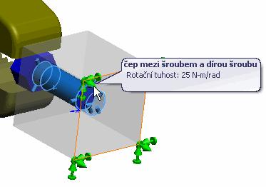 Ikony uchycení ve stromě nyní naznačují