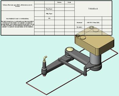 Výkresy a detailování Viz Nápověda SolidWorks: Tabulky razítka. Výkresy Pohledy rozvinutého řezu Můžete nyní kótovat přes pohledy rozvinutého řezu.