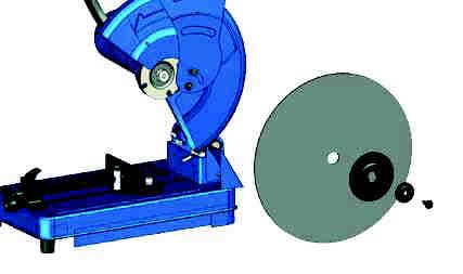 GB F I NL CZ Montage Sägeblattwechsel Assembly Sawblade Change Assemblage