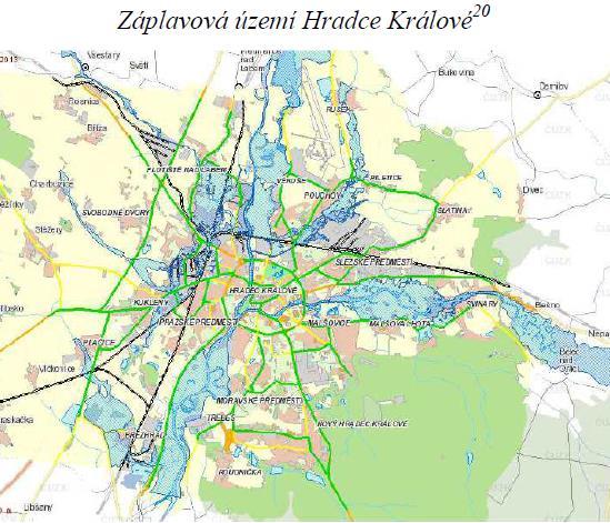 Labe a povodně Labská vodní elektrárna Hučák leží cca 350 m nad soutokem Labe a Orlice Koryto Labe je v příčném