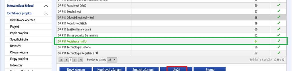 prohlášení. Odsouhlasení se provede po výběru čestného prohlášení a zatrhnutím checkboxu Souhlasím s čestným prohlášením.