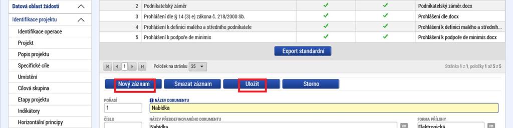 Dokumenty prokazující vlastnická nebo jiná práva k nemovitostem a pozemkům, kde bude projekt realizován 5.