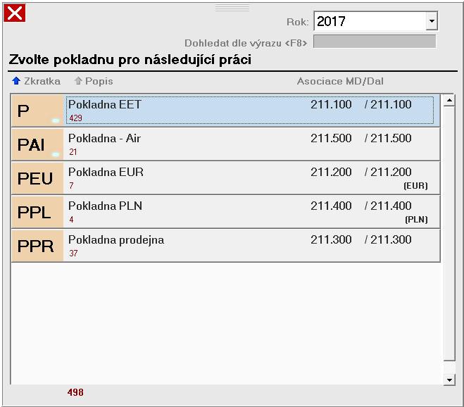 3 Pokladny Tento modul slouží pro pořizování pokladních dokladů a jejich evidenci. Pokladen je možné pořídit téměř neomezené množství dle potřeb uživatele (viz kapitola Dokl adové řady).