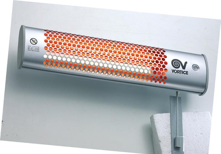 THERMOLOGIKA Infračervený nástěnný ohřívač CALDOMI Přenosný/nástěnný ohřívač s ventilátorem ELEKTRICKÉ VYTÁPĚNÍ Ideální pro domácí i komerční aplikace, kde je třeba