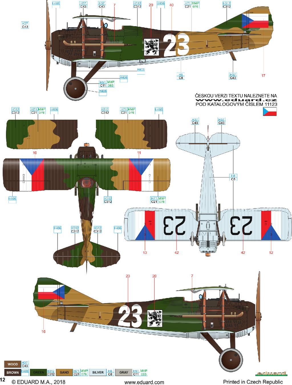 No. 9152, flown by Sgt. František Lehký, 32nd Squadron, Air Regiment 1, D Blíževedly Airfield, Czechoslovakia, August 28th, 1924 Sgt.