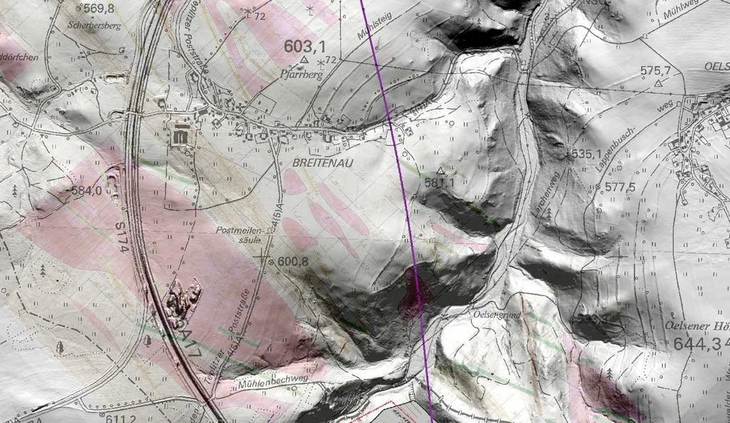 Geophysikalische Untersuchungen Struktur