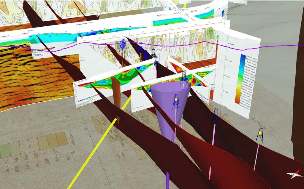 Detaily 3D modelu Pásmo Petrovice Dobra a Špičák