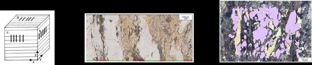 Aufschlussdokumentation Dokumentace odkryvů Mikroskopie (Mineralbestand, Gefüge,