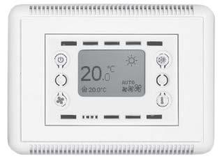 1) Výrobek: LCD REGULACE K PODSTROPNÍM FANCOILŮM ECI 2) Typ: IVAR.LC236 3) Všeobecné informace: LCD regulace je určena k řízení fancoilů používaných v chladicích a topných systémech.