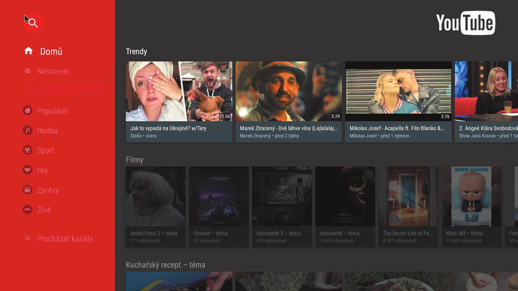 Malé ikonky dlaždíc pod hlavným menu: Ikonka panáčika Android rýchla inštalácia aplikácií z pamäte Ikonka noty - prehrávač hudobných súborov Ikonka modrej šípky prieskumník súborov Ikonka + správca