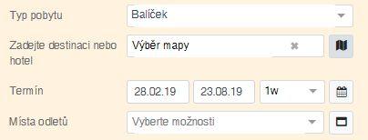 Po dokončení výběru klikněte na uložit, následně pokračujte na vyhledat a