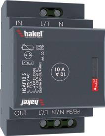 Svodič přepětí / varistor & EMC / EMI filtr / TYP 3 HSAF* S (Hakel Surge Arrester Filter) řady G-li je dvoustupňový svodič přepětí. Mezi tyto dva stupně je integrován vysokofrekvenční filtr.