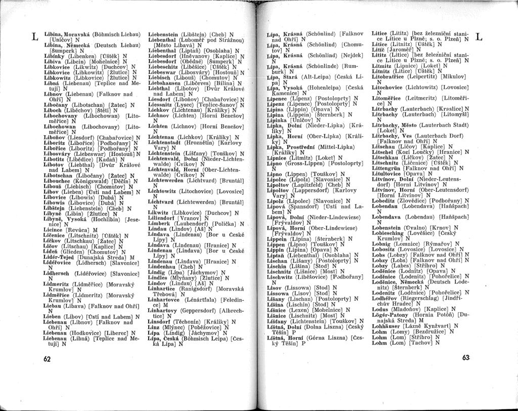 L Libina, l\ioravska (Bohmisch Liebau) [Unicov] Libina,.
