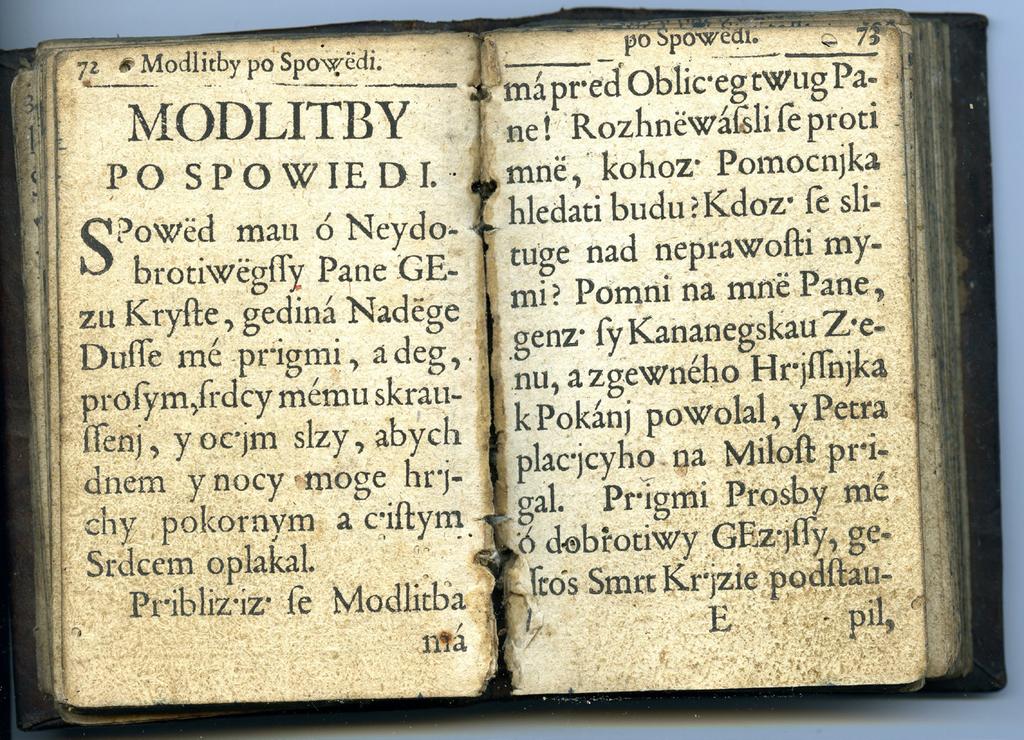Číslo 2 / 2018 / Ročník 29 Obr. 3 Ukázka antikvové textové sazby z Tibelliho Nebeského budíčku (Muzeum Beskyd Frýdek- -Místek, sign. FM 26398 S) jsou také vypuštěny nebo nahrazeny spřežkami.
