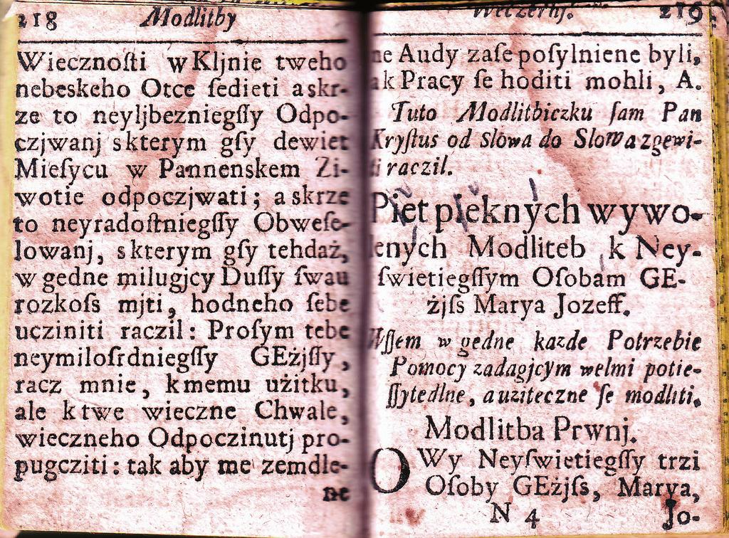 Českojazyčné modlitební knihy 18. století tištěné antikvou disponovali i v diakritizované variantě, nebo jednoduše diakritické znaménko zcela vypustili.