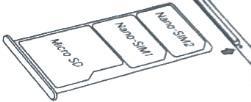 Vložte SD a SIM karty a připojte USB kabel Vložení SIM karet a paměťové karty Vypněte telefon Pomocí dodané jehly podle obrázku vysuňte karetní držák.