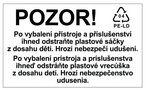 součástí balení): K této