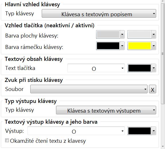 - Přepnutí vrstvy klávesnice Pro přechod mezi vrstvami klávesnice. Nutno nastavit na jakou (jinou) vrstvu klávesnice bude přepnuto po stisku této klávesy.