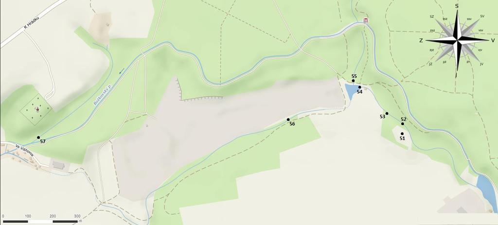 METODIKA Lokalita 49 GPS souřadnice: 49.7221906N, 13.5104233E; 391 m n. m.; datum sběru: 30. 9. 2017.