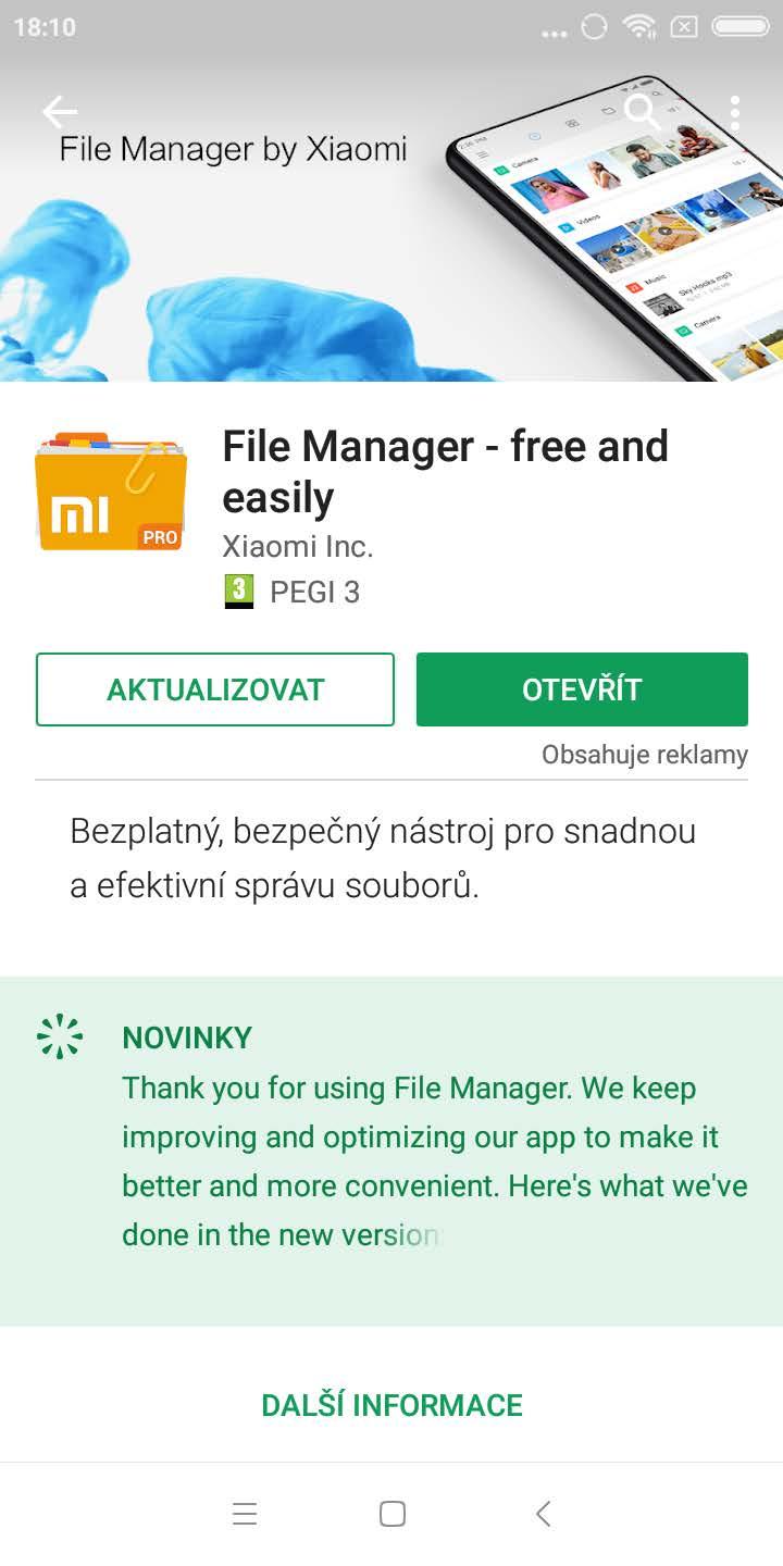 Instalace aplikací 1. Otevřete Google Play na hlavní stránce. 2. Do vyhledávacího pole napište název požadované aplikace, či vyberte ze seznamu navrhovaných. 3.